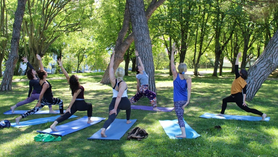 Yoga in Parque Eduardo VII